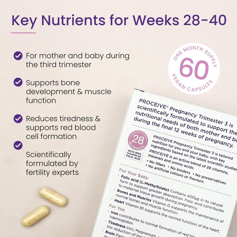 Proceive® Pregnancy Trimester 3 (28 Weeks) Vitamin & Mineral Supplements