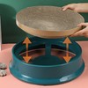 Cat Scratcher Bed with Replaceable Scratching Board Large Round Shape