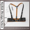 One Limitation BP305 Women's Suspender Leather Fashion Harness Silver Buckle