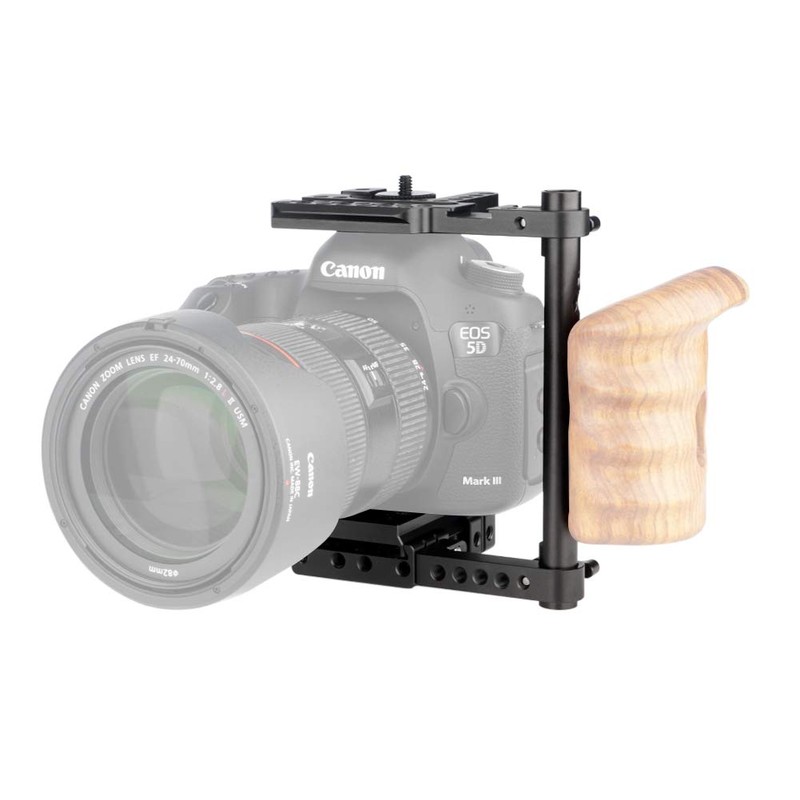 NICEYRIG Universal DSLR Camera Cage with Quick Release Base Plate