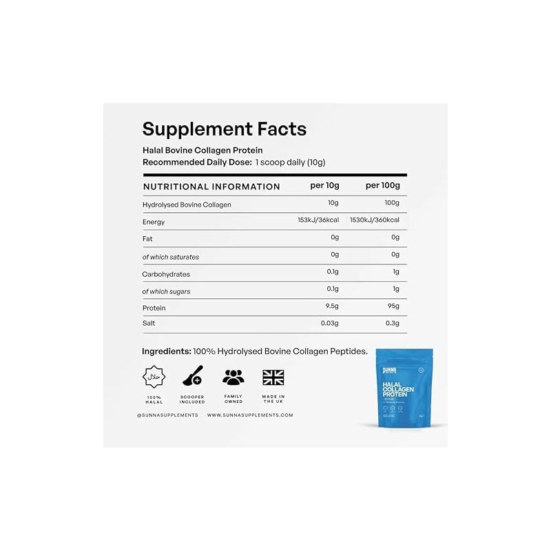 Sunna Supplements - Polvo de Prote na de Col geno