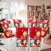 FUANGUI Christmas Dining Room Chair Covers Slipcovers Set of 4,