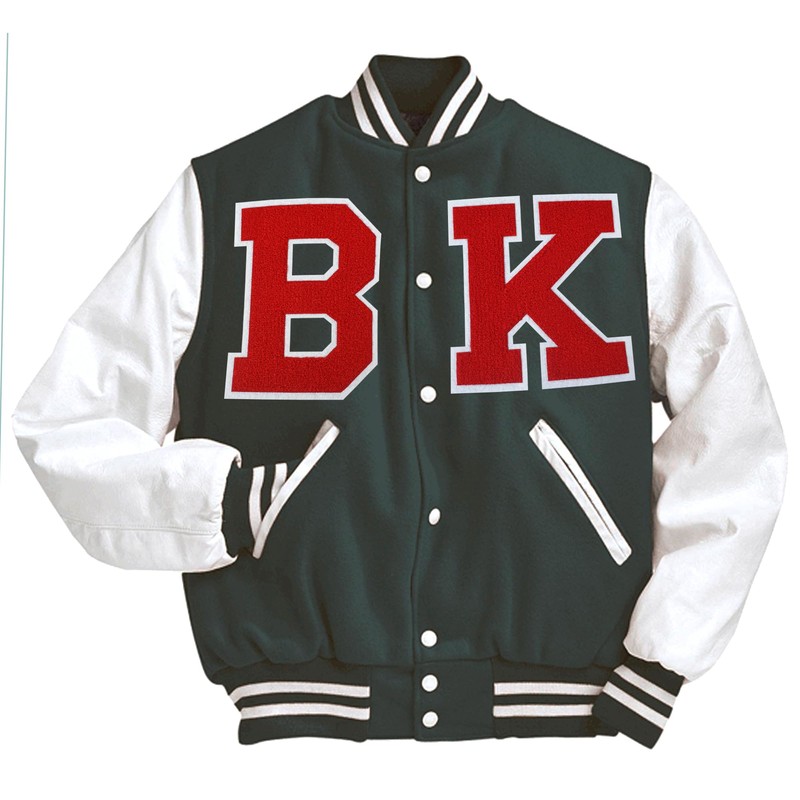 6.5 Inch Red Letterman Jacket Patches Large Iron On Patches