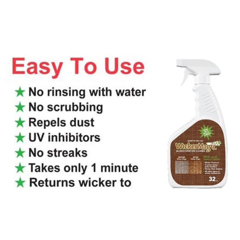 SCREEN MAGIC WM32T Wicker Magic Cleaner Trigger Sprayer 2 Pack