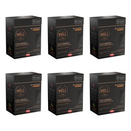 Mill Coffee Colombia Espresso K-fee® compatible with Starbucks Verismo* | 72 Count (6 boxes X 12 Pods) | Medium Roast Single Serve Espresso Pods (72, 72)