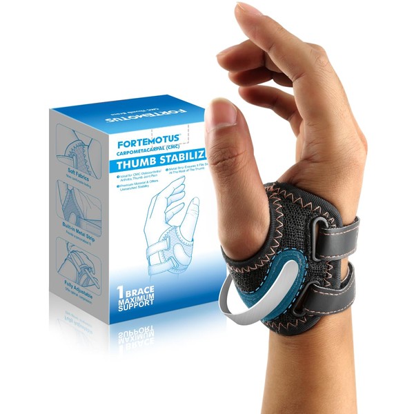 FORTEMOTUS CMC Thumb Brace Splint, CMC Joint Support for Thumb