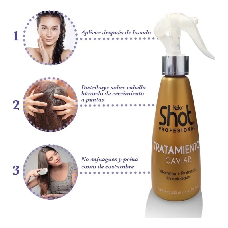 Tratamiento Para Cabello Maltratado O Seco Caviar Kolor Shot