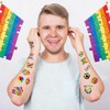 20 Sheets 172 Pcs World Autism Awareness Ribbon Temporary Tattoos