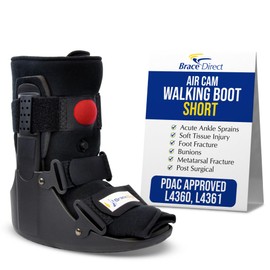 Brace Align Air CAM Walker Fracture Boot Short – PDAC L4360/L4361 Medical Walking Boot for Sprains, Fractures & Post-Op Recovery, Size XL (US Shoe Men 13+ / Women 14+)