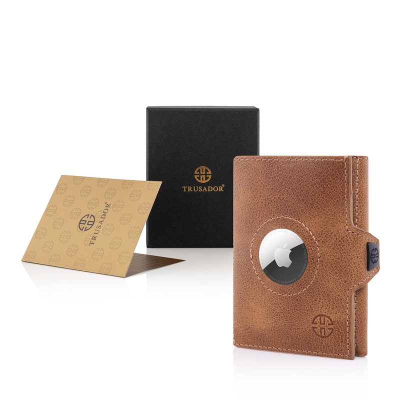 TRUSADOR Verona Leather Wallets for Men & Women Trifold Slim