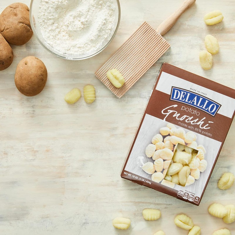 DeLallo Traditional Italian Potato Gnocchi, 1lb, 3-Pack