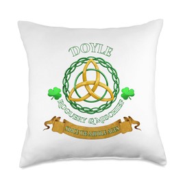 Doyle Irish Roguery and Mayhem Since the Middle Ages Throw Pillow