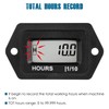 Runleader Digital Hour Meter AC/DC 5V to 277V for Garden