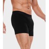 FORVEVO Men's Incontinence Underwear, Black Boxer Brief with Protective Pads,