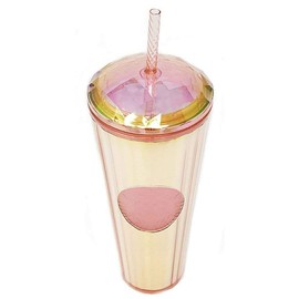 Starbucks Pink Kaleidoscope Iridescent Dome Traveler Tumbler Cold Cup Venti 24 oz Venti