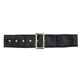 Fun World Deluxe Santa Pleather Belt Accessory, black, Standard