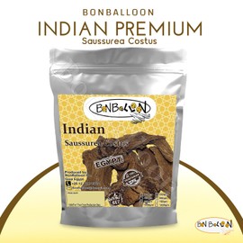 bonballoon Pure & Organic Indian Premium Roots Saussurea Costus Root Lappa Whole Natural Dry Dried Herbal Herb Herbs Tea No Additives No Preservatives Halal ( 17.64 oz / 500 gm ) قسط هندى حلال