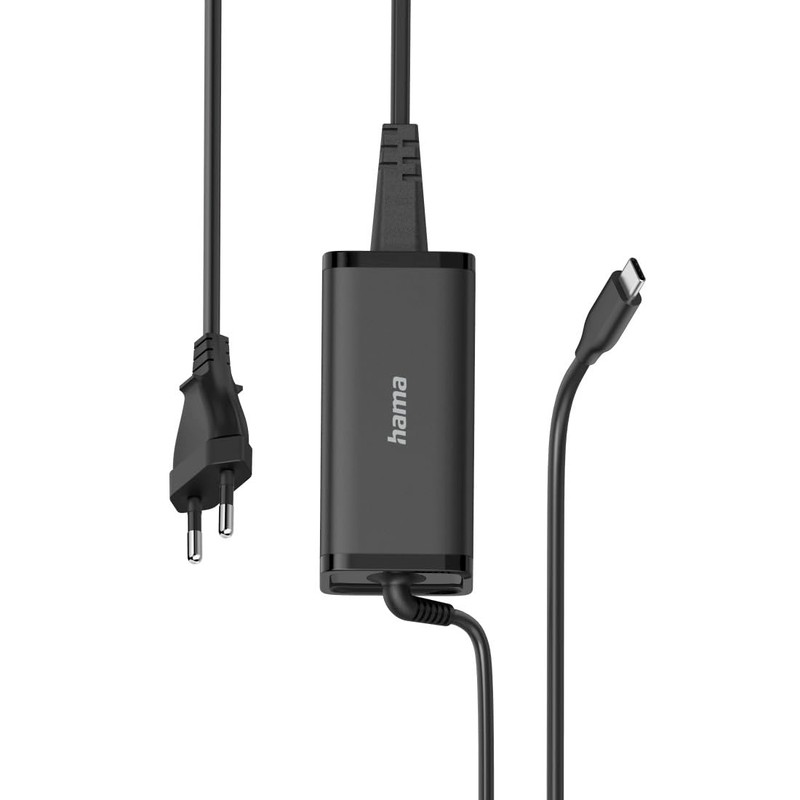 Hama Universal USB-C Notebook Power Supply, GaN, Power Delivery (PD),