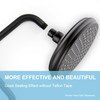 OFFO Shower Head Extension Arm 13 in, S Shaped High