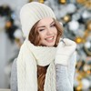 Suhine 8 Pcs Winter Beanie Hat Scarf Gloves Ear Warmer