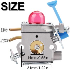 Qiuwanzia 128LD Carburetor for Husqvarna 128C 128L 128R 128RJ 124L 125L 125LDX for Craftsman 358792030 358792031 for Jonsere BC2126 CC2126 BC2128 Trimmer Edger Replace Prats C1Q-W40A W38