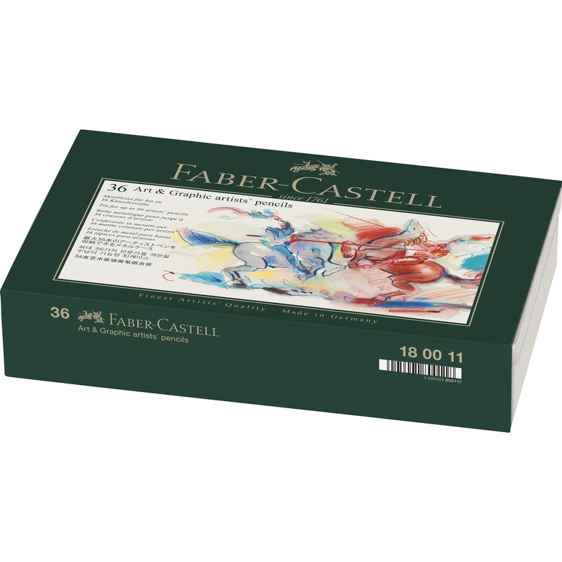 FABER-CASTELL 180011 Metal Case Art & Graphic Empty, Suitable for