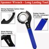 4Pcs Universal Coilover Spanner Wrench Set, Shock Wrench Adjustable Spanners