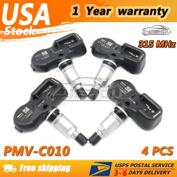 Unbranded 4PCS TIRE PRESSURE SENSOR TPMS 42607-06020 PMV-C010 For Toyota