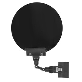 Welding Blackout Panel, 18cm Round Safety Welding Curtains with Clip, Adjustable Black Welding Screen for Welders to Protecting the Face From Sparks and Debris (Black)