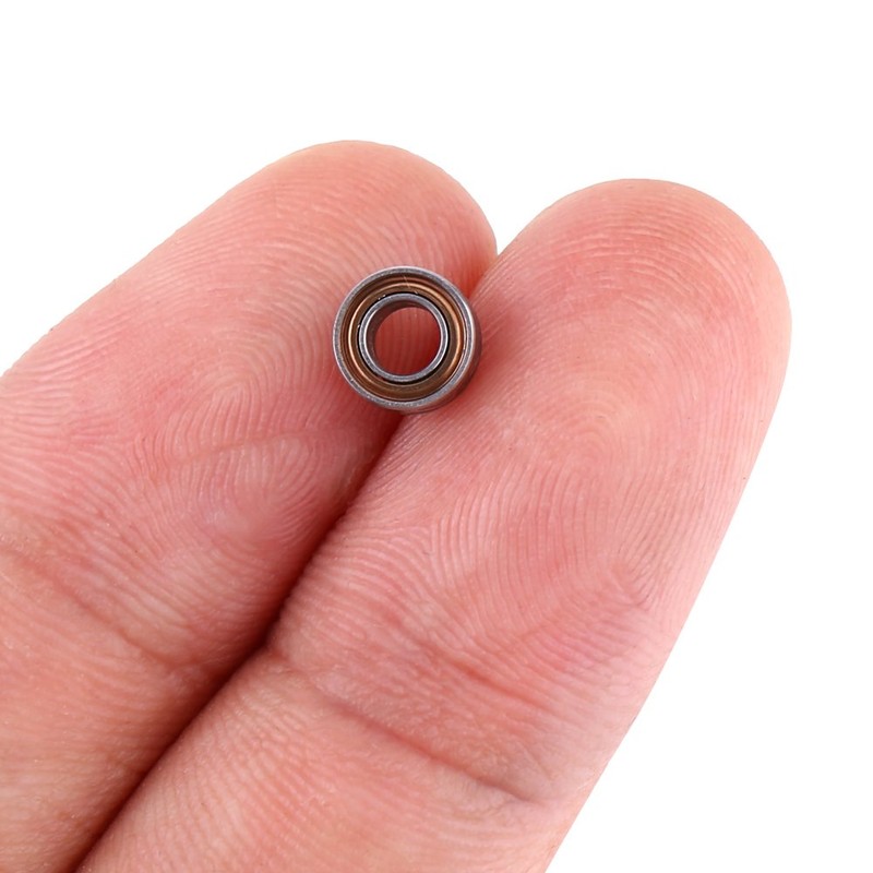 Hilitand 10Pcs MR63ZZ Double-Shielded Ball Bearings Mini Ball Bearings for