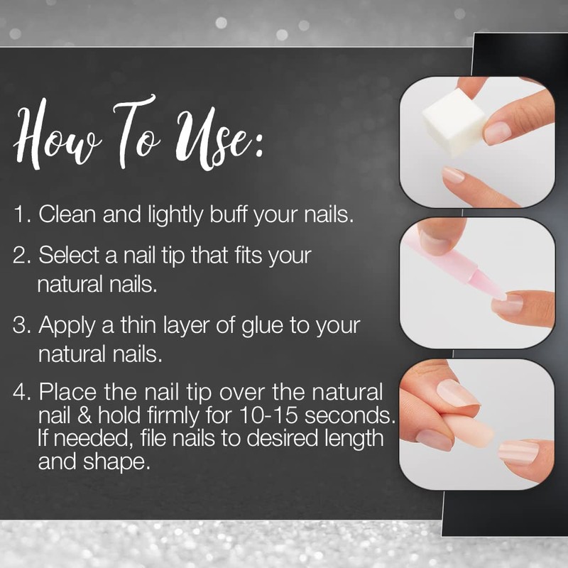 Ardell Nail Addict - Natural Style - False Nails -