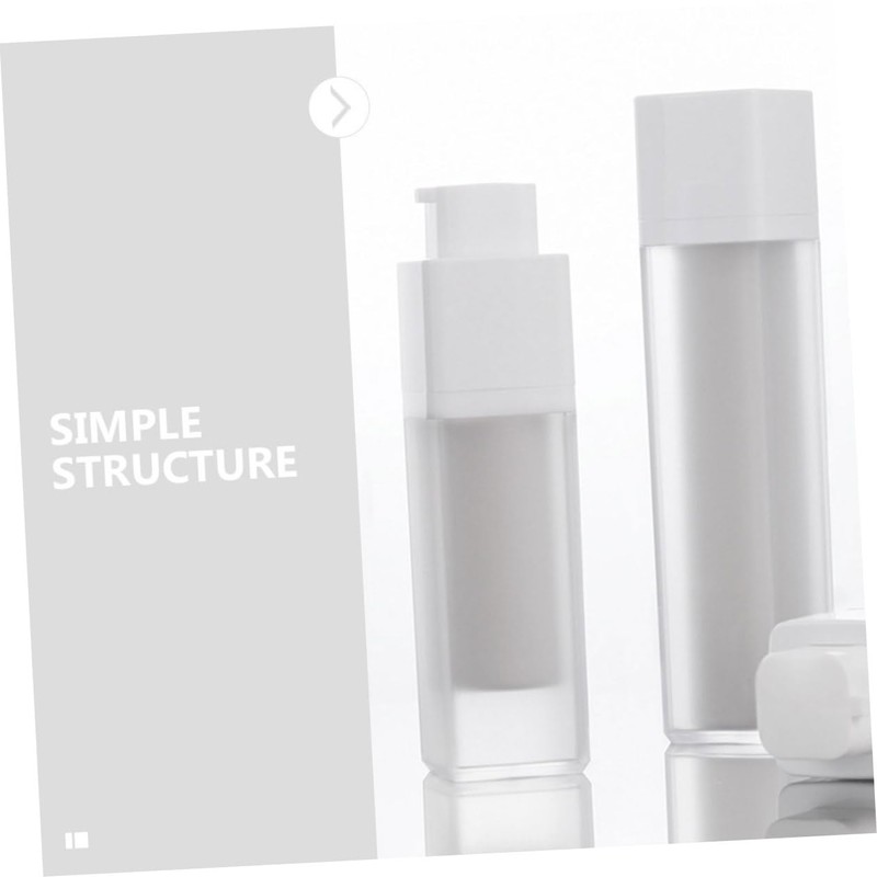 SAFIGLE Refillable Lotion Pump Bottle Travel Vacuum Pump for Skincare