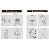 Aureday Phone Tripod, 92" Cell Phone Stand with 15" Gooseneck,