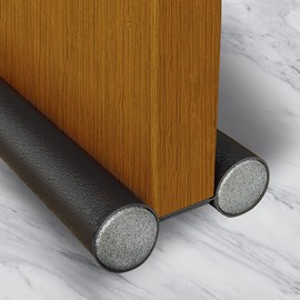 Límite-MX Protector y Guardapolvo para Puerta,Cubre Polvos para Puertas,Tope para Puerta De Bajo Puerta,Diseño De Doble Borde,Sellador Resistente Al Agua, Al Polvo Y A Los Insectos,Negro