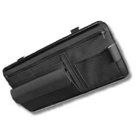 All Trust Car Sun Visor Storage Visor Sunglasses Holder Eyeglass Holder for Car (Black)