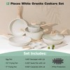 13 Pcs Pots and Pans Set, Nonstick Cookware Sets White