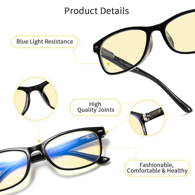 SUERTREE Gafas de lectura 90% de bloqueo de luz azul,