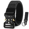 DOOPAI Men's Tactical Belt, Waterproof, Quick Drying, Nylon, No Holes,
