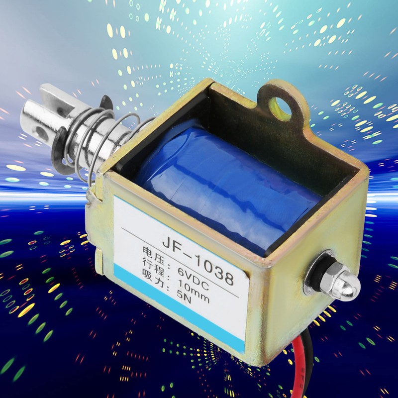 JF-1038 5N 6V DC Electromagnet Push Pull Type Solenoid Electromagnet