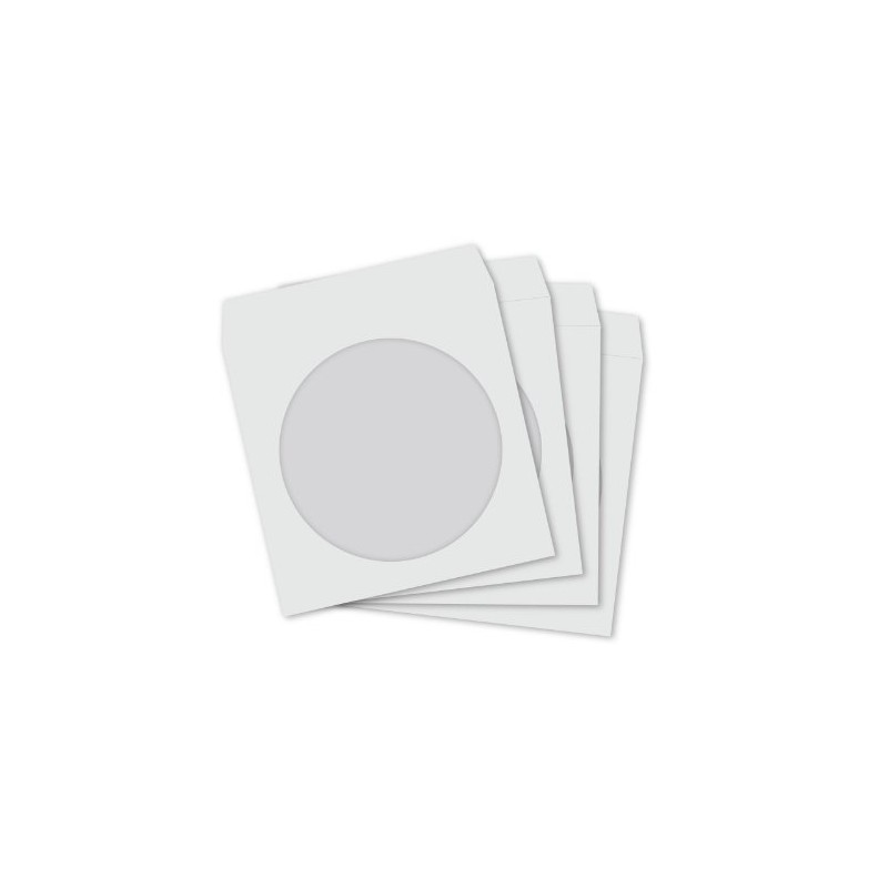 CD Paper Sleeves White with Window and Flap ALL QUANITIES