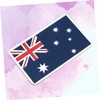 SUPVOX Australia Car Emblem Sticker - Rectangular Aluminum National Flag