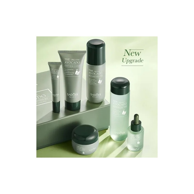 Kit Skincare Aguacate 7pz Tonico Suero Limpiador Balsamo Loc