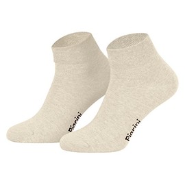 Piarini 8 Pairs Short Socks, Quarter Socks for Men, Women, Children | Plain Black, White, Grey, Anthracite or with Neon Detailing | Thin, without Elastic Cuff | Sizes 35-38 39-42 43-46 47-50 -