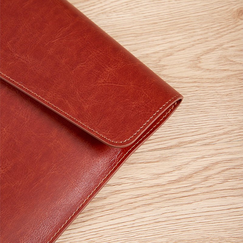 RisePlus Document Folder A4 Leather Briefcase A4 PU Leather Waterproof