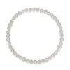 Vifaleno Jade White Natural White Round Bracelet 4mm, jade