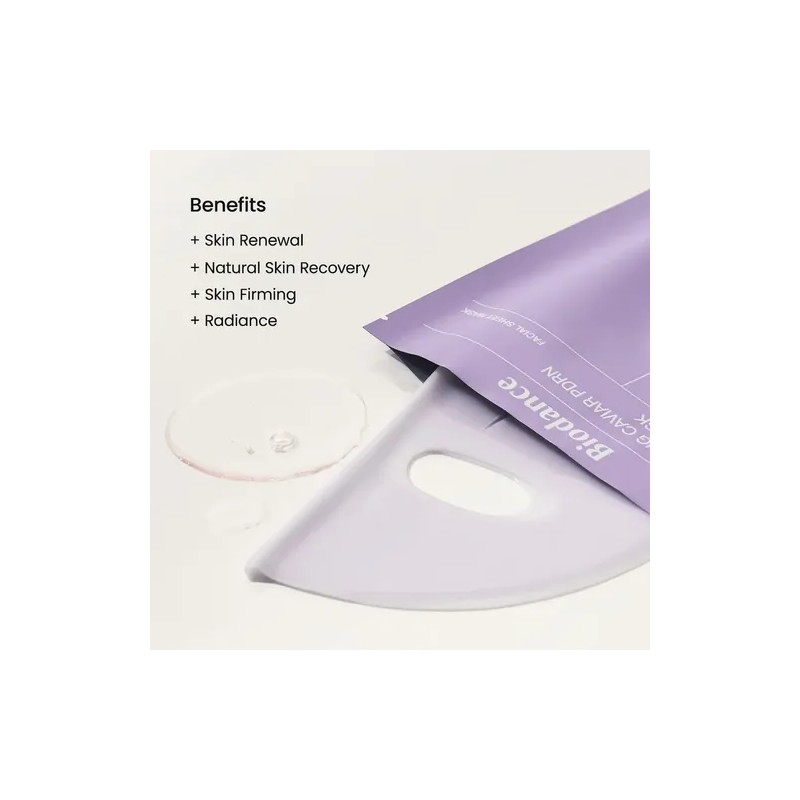 Mascarilla Facial Con Esencia De Caviar Biodance Para Reafir