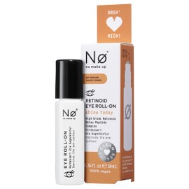 Nø Cosmetics Shine Today, Retinoid Eye Roll-On 10 ml, Reduces Face Wrinkles, Bags and Dark Circles - Fresh Kick for Tired Eyes - with Particularly Compatible Retinoid