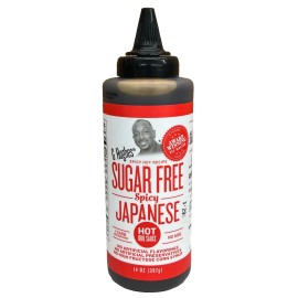 G Hughes Japanese Sugar Free Spicy Hot Recipe Barbecue Sauce 14 oz