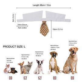 ZTON Bowtie for Little Puppy, Handcrafted Adjustable Formal Collar Neck Tie for Dogs & Cats
