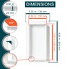 4" x 8" White Plastic Access Panel. Service Shaft Door